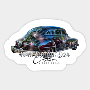 1946 Dodge D24 Custom 4 Door Sedan Sticker